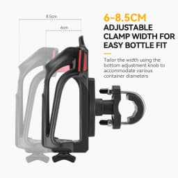 ROCKBROS Local Shipping Motorcycle Cup Holder Motorcycle Travel Riding Bracket Motorcycle Water Bottle Holder Adjustable Accessories