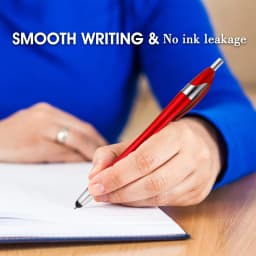 TIESOME 7Pcs Ballpoint Pens with Stylus Tips, Retractable Touch Screens Medium Point Ball Point Pen Black Ink Writing Pen 2 in 1 for Daily Work School Writing Stationery Office Supplies