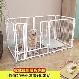 6 Panels Dog Fence Playpen Foldable Puppy Exercise Kennel Teddy Animal Escape Barrier Heavy Duty Cage for Dog Cat Rabbit Pet 60x60cm,70x80cm