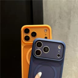 Matte Translucent Magnetic Phone Case, Soft-Touch Shockproof Full Coverage Protective Cover with Camera Lens Protection, Supports Wireless Charging, Compatible with iPhone 17 Pro Max/16 Pro/15/14/13/Air Series