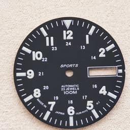 28.5mm/1.11in Super Lumin Dial for NH36A Movement C3 Green Luminous Watch Face Dial Plate Replacement Black/White Watch Parts