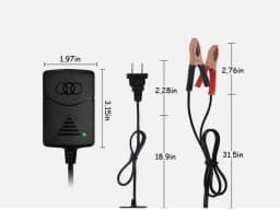 Plastic Storage Batteries General Car Truck Motorcycle 12V1A 14.4V Two Wire Clip Charger Double-line Clip American Standard 2pcs