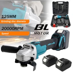 125mm Brushless Angle Grinder Cordless Electric Angle Grinder Power Tool Polishing Cutting Machine for Makita 18V Battery Pin