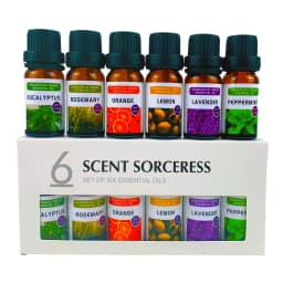 6Pcs/Set Pure Lemon Sweet Orange Eucalyptus Lavender Peppermint Rosemary Essential Oil Set Fragrance Massage Spa Aromatherapy