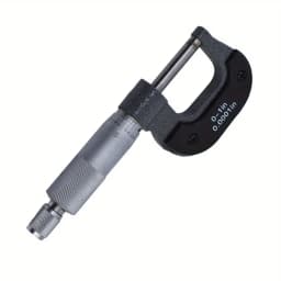 Professional 0-1“ Ultra-Precision OD Micrometer with Carbide Tipped Probe - 0.0001” Steps, Ratchet Stop and Lock Nut
