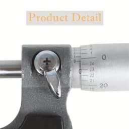 Professional 0-1“ Ultra-Precision OD Micrometer with Carbide Tipped Probe - 0.0001” Steps, Ratchet Stop and Lock Nut