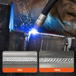 Hzxvogen Mig185 Multi-Process Welder 4 in 1 Mma/Gasless Mig/Gas Mig/Lift Tig Synergy Control Led Screen Inverter Welding Machine