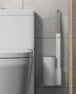 Disposable Toilet Brush with Holder Set - Hygienic Toilet Cleaning Kit with Replaceable Heads, Deep Cleaning Bathroom Tool
