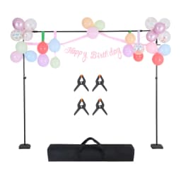 SucceBuy Backdrop Stand Adjustable Photo Backdrop Kit Heavy Duty Projector Screen Stand for Wedding Photo Video Studio Party