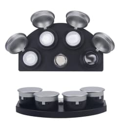 Alloy Metal Watch Oil Pot Set Lubrication Stand Oiler Holder W/ 4 Cups Metal Tray Oilers Watchmaker Watch Practical Repair Tool