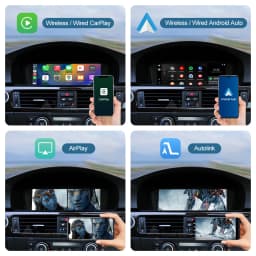 Road Top 8.8'' Wireless Carplay Android Auto Multimedia Display Screen For BMW 3 Series E90 E91 E92 E93 5 Series E60 E61 CCC CIC