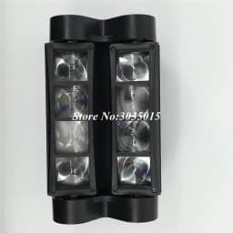 Mini LED 8x3W RGBW Moving Head Light LED Spider Beam Stage Lighting DMX 512 Spider Light Good for DJ Nightclub Party