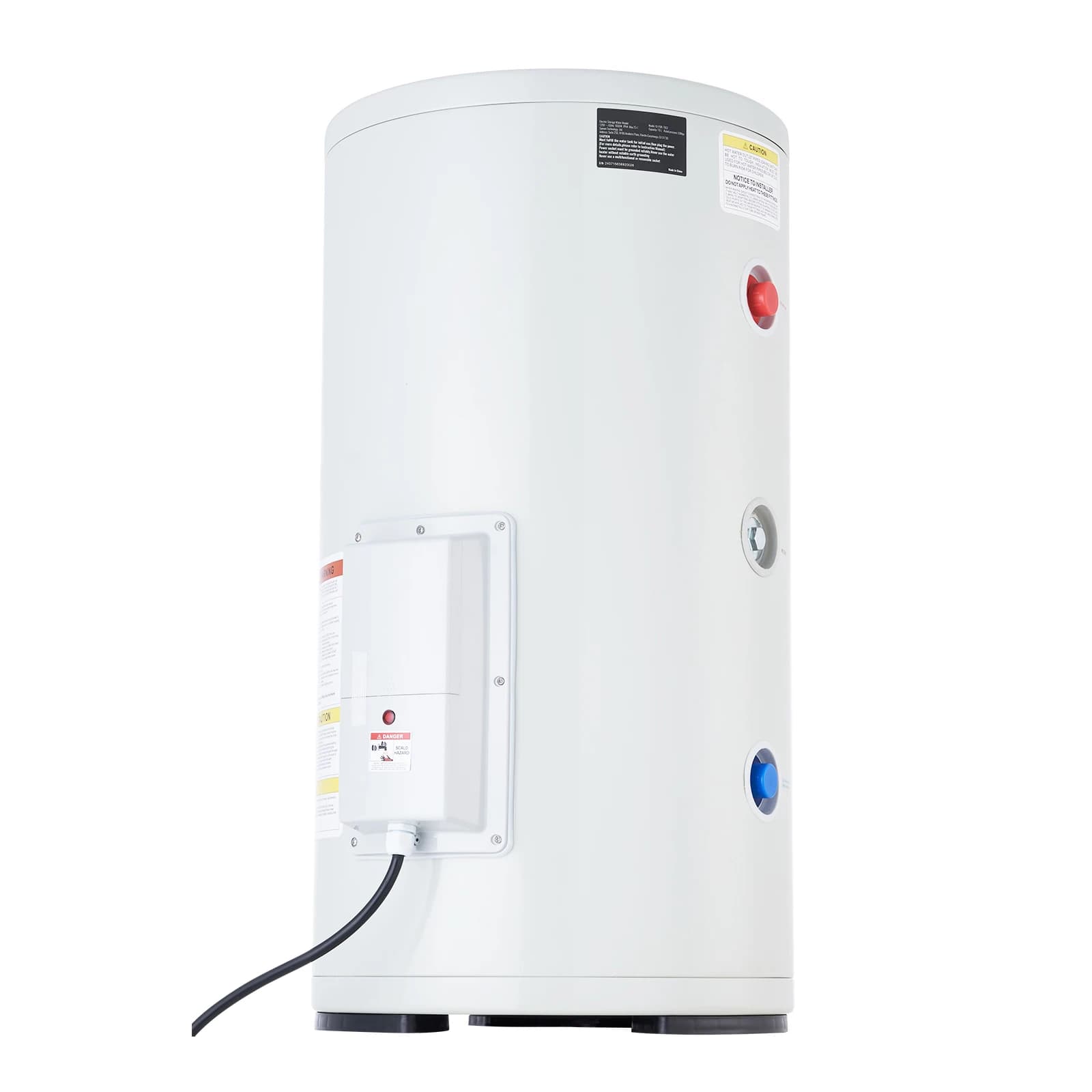SucceBuy Electric Water Heater 40/70L Tank Instant Hot Water Heater 1.6Kw Tankless Water Heater w/ LED Display Knob Control IPX4