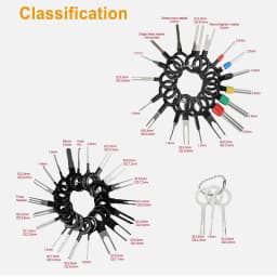 100Pcs Car Terminal Removal Repair Tools Electrical Wiring Crimp Connector Pin Extractor Kit Keys Automotive Plug Pullers