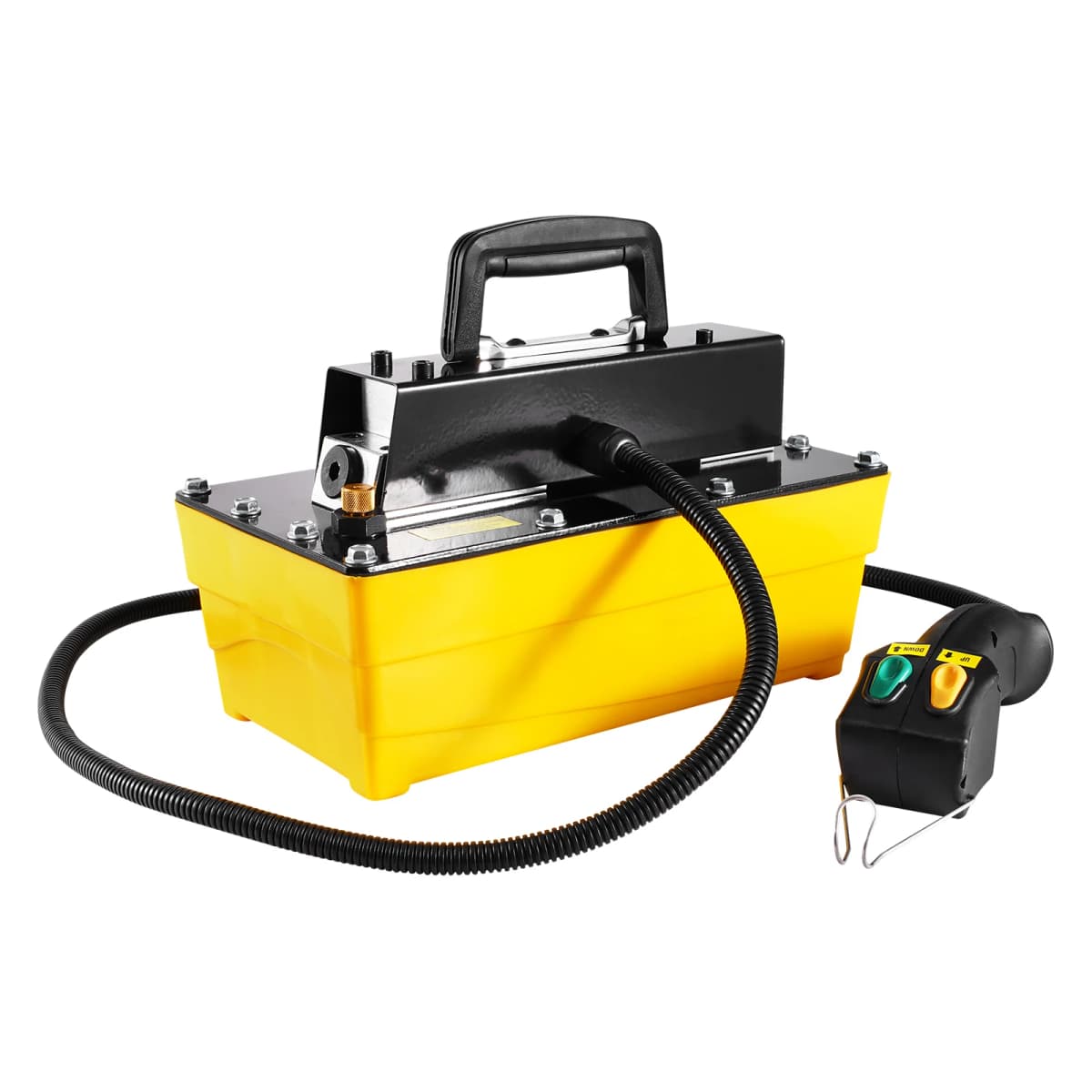 SucceBuy 10,000PSI Air Hydraulic Pump 0.61Gal Reservoir & Remote Control Actuator for Automobile Frame Machine & Hydraulic Press