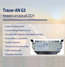 EPEVER New Generation TracerANG3 10A 20A 30A 40A with WIFI2.4G Mobile App 12V24V MPPT Solar Charger Regulator No Battery Working