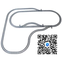 MOC 110pcs 25 Styles City Train Tracks Set Single Slip Switch Crossings Rails Bricks Building Blocks Technical Toys for kids