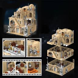 1971PCS MOC Planet Tavern Building Blocks Model Assembly Street View Bricks Toys House Building For Christmas Birthday Gifts