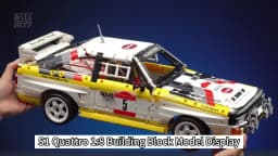 S1 Quattro 1:8 Group B 1984 Racing Car Supercar Building Blocks Sport Vehicle Brick Model Kit Boys Toy Adults Kid Gift 3887PCS