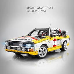 S1 Quattro 1:8 Group B 1984 Racing Car Supercar Building Blocks Sport Vehicle Brick Model Kit Boys Toy Adults Kid Gift 3887PCS