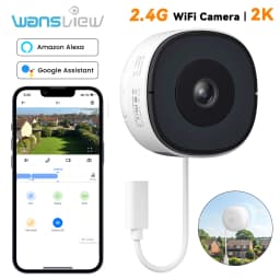 Wansview 2K 3MP Window Camera WIFI Wireless Security Camera Full Color Night Vision 2-Way Audio Motion Detect Surveillance
