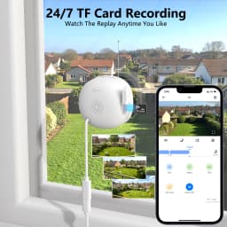 Wansview 2K 3MP Window Camera WIFI Wireless Security Camera Full Color Night Vision 2-Way Audio Motion Detect Surveillance