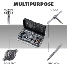 VMAN 40in1 Multifunction Ratchet Screwdriver Set Multi Magnetic Bits Mini Repair Tool Kit Household Tool For PC & Iphone Etc.