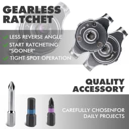 VMAN 40in1 Multifunction Ratchet Screwdriver Set Multi Magnetic Bits Mini Repair Tool Kit Household Tool For PC & Iphone Etc.