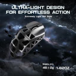 ATTACK SHARK R3 Magnesium Alloy Gaming Mouse 8K SUPERLIGHT 8000Hz 6 Adjustable DPI up to 26000 PAW3395 BT/2.4G Wireless/Wired