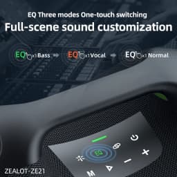 ZEALOT-ZE21 250W Big Power Wireless TWS Subwoofer Bluetooth Speaker High Volume Waterproof Portable Mobile Power HIFI Sound