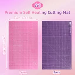 A1 Cutting Mat Double Color Heigl 35.43‘’ * 23.62” Double-sided PVC Multi-purpose Self-healing Cutting Mat Durable Paper Pad