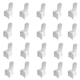 Jiaorui 10/20/30/50/100 Pcs Spandex Wedding Chair Seat Cover