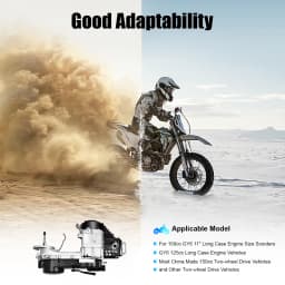 4-stroke 150CC CVT Engine Long Case Scooter Motor Kit 1400W Electric/Kick Start Engine for GY6 125CC-150CC Drive Vehicles