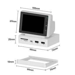 3.5inch HDD Data Monitor Display Sub Screen with USB C Hub for Laptop PC MacBook IPS Mini Screen AIDA64 Mini PC CPU RAM