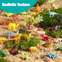 Joyfy 69Pcs Small Animal Figures Assorted Mini Plastic Animal Toy Tiny Little Animals for Kids Birthday Party Favor
