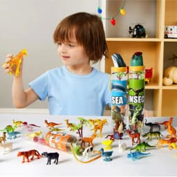 Joyfy 69Pcs Small Animal Figures Assorted Mini Plastic Animal Toy Tiny Little Animals for Kids Birthday Party Favor