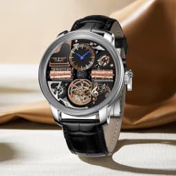 PINDU Design NEW The Godfather Machinery Watch Men Stainless Steel Sapphire Glass Top Luxury Automatic Wristwatches Waterproof
