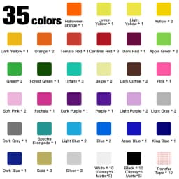 HTVRONT Permanent Adhesive Vinyl Bundle 12' X 12' Adhensive Vinyl Sheets and Transfer Tape Sets for Party Decoration, Stiker