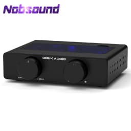 Nobsound A5 TPA3255 Stereo Amp HiFi Audio Class D Amplifier High-Pass Filter Home Power Desk Amp 300W with 32V/5A Power Supply