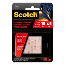 Heavy Duty Clear Plastic Fasteners 1in x 1in 12 Count Dual Lock Technology Holds 10lbs Indoor Outdoor Use No Tools Required