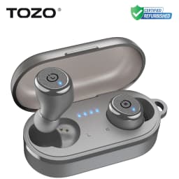 Refurbished TOZO Ergonomic Headsets TWS Earbuds AI Via APP Wireless Touch Control IPX8 HiFi Sound Stereo for IOS Android PC
