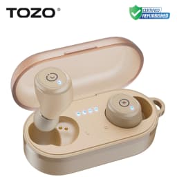 Refurbished TOZO Ergonomic Headsets TWS Earbuds AI Via APP Wireless Touch Control IPX8 HiFi Sound Stereo for IOS Android PC