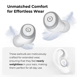 Refurbished TOZO Ergonomic Headsets TWS Earbuds AI Via APP Wireless Touch Control IPX8 HiFi Sound Stereo for IOS Android PC