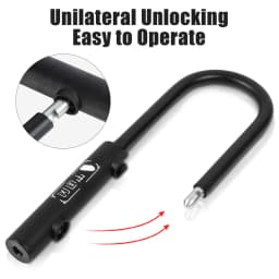 WEST BIKING Bicycle U Lock MTB Road Bike Padlock Portable Anti-theft Safety Motorcycle Scooter Cycling Lock Bicycle Accessories