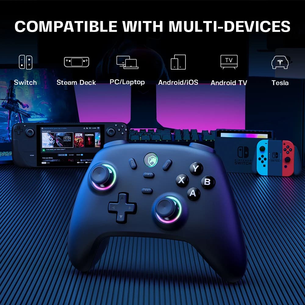 for PC/Switch2 Wireless Game Controller - Hall Effect Joystick 1000Hz