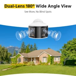 ANNKE Smart Home 180° 8MP/6MP DUO POE Dual Lens Wide View Outdoor Video POE Camera,4K AI Human Detect,8MP Security CCTV Camera
