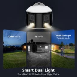 ANNKE Smart Home 180° 8MP/6MP DUO POE Dual Lens Wide View Outdoor Video POE Camera,4K AI Human Detect,8MP Security CCTV Camera
