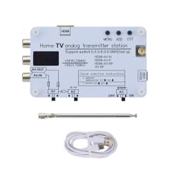 1Pc Analog TV Signal Transmitter VHF Audio Wireless RF Signal Converter AV Transmission Analog TV Sound Video Signal Transmitter