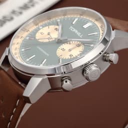 TOPHILL Chronograph Watch Racing Watch Seagull 1963 Watch ST19 Movement Sapphire Crystal  Military Limited