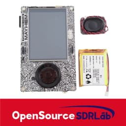 OpenSourceSDRLab Portapack H4M Spectrum Analyzer and Transparent Shell with speaker and 2500 mAh Lithium Battery